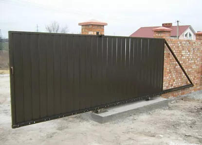 Откатные ворота с электроприводом DoorHan